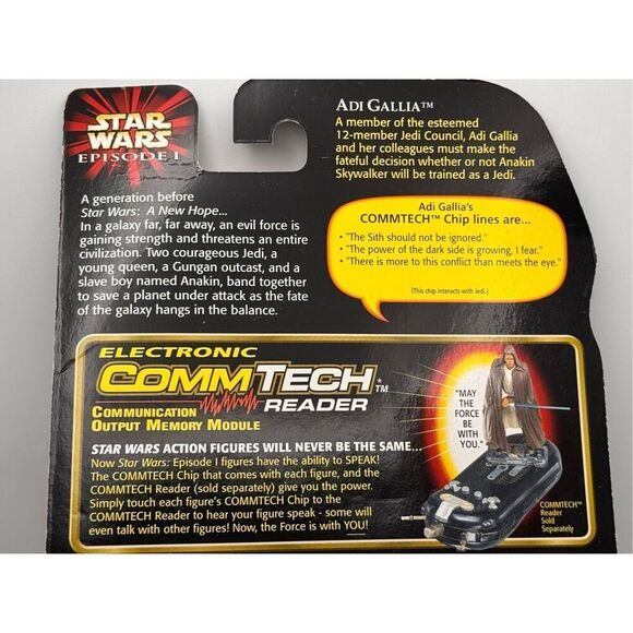 Star Wars Episode 1 Adi Gallia Figure w/ CommTech Chip - Picture 9 of 9